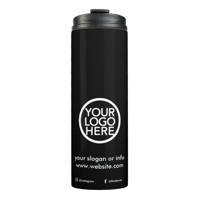 Custom Logo Travel Mug | Personalised Business  (Front)