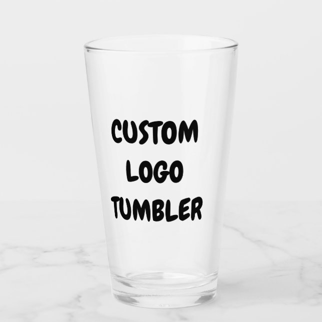 CUSTOM LOGO TUMBLER Glass, no minimum (Front)