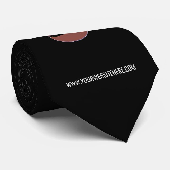 Custom Logo Website Promotional Business Neck Tie (Rolled)