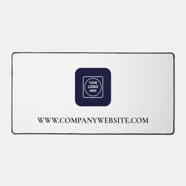 Custom Logo Website Staff Employee desk mat (Front)