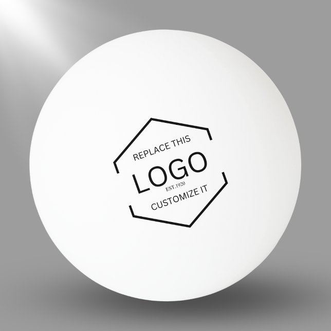 Custom Logo White Background Business Promotional Ping Pong Ball (Creator Uploaded)