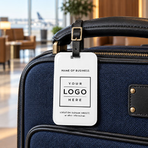 Custom Logo White Branded Business Luggage Tag