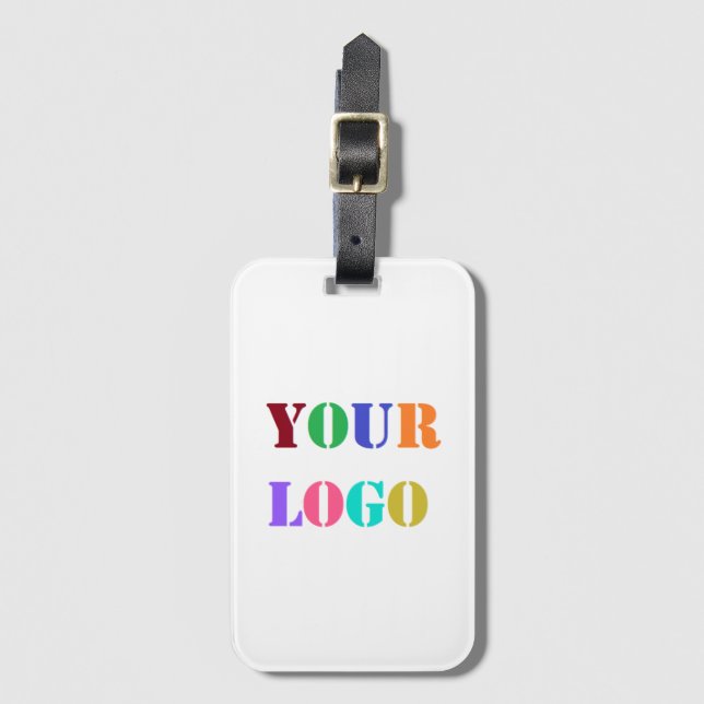 Custom Logo Your Business Personalised Luggage Tag (Front Vertical)
