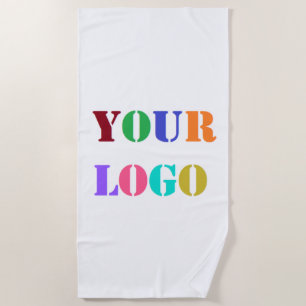 Custom Logo Your Business Promotional Personalised Beach Towel