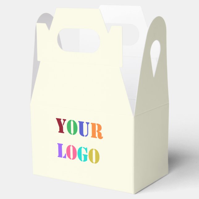 Custom Logo Your Business Promotional Personalised Favour Box (Opened)