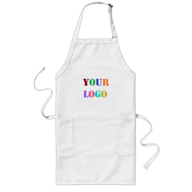 Custom Logo Your Business Promotional Personalised Long Apron (Front)