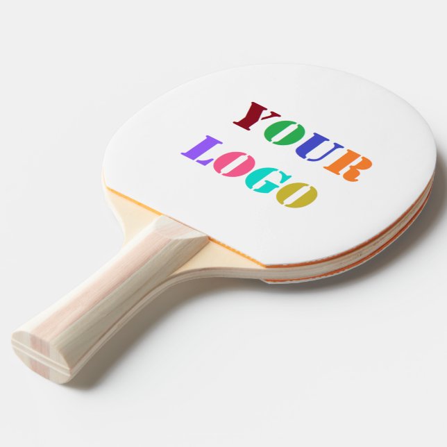Custom Logo Your Business Promotional Personalised Ping Pong Paddle (Front Angle)