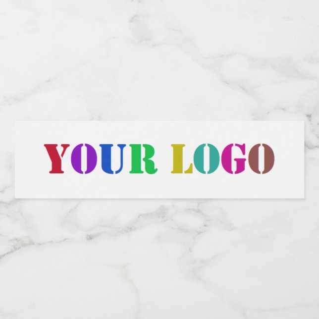 Custom Logo Your Business Promotional Personalised Water Bottle Label (Single Label)