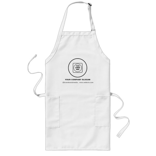Custom Long Apron Design for Company Promotion (Front)