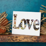 Custom Love Art with Your Photo Plaque<br><div class="desc">Your photo or photos in the background for the word 'Love'. Put the ocean behind it,  if that's your love,  or line up a family photo.</div>