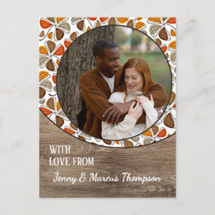 Custom Love For A Happy Thanksgiving Holiday Card