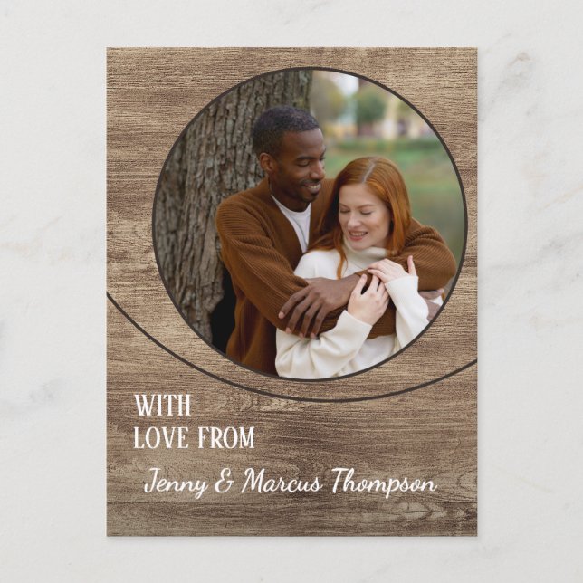 Custom Love For A Happy Thanksgiving Holiday Card (Front)