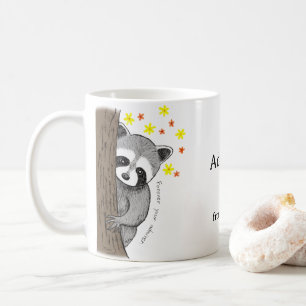 Custom Love Gift I secretly admire you Raccoon  Coffee Mug