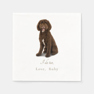 Custom Love Pet's Name Wedding II Napkins