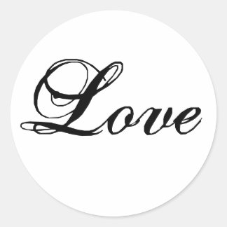 Custom Love Stickers for Wedding Favours