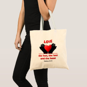 Custom LOVE THE LOST Inspirational Christian Tote  Bag