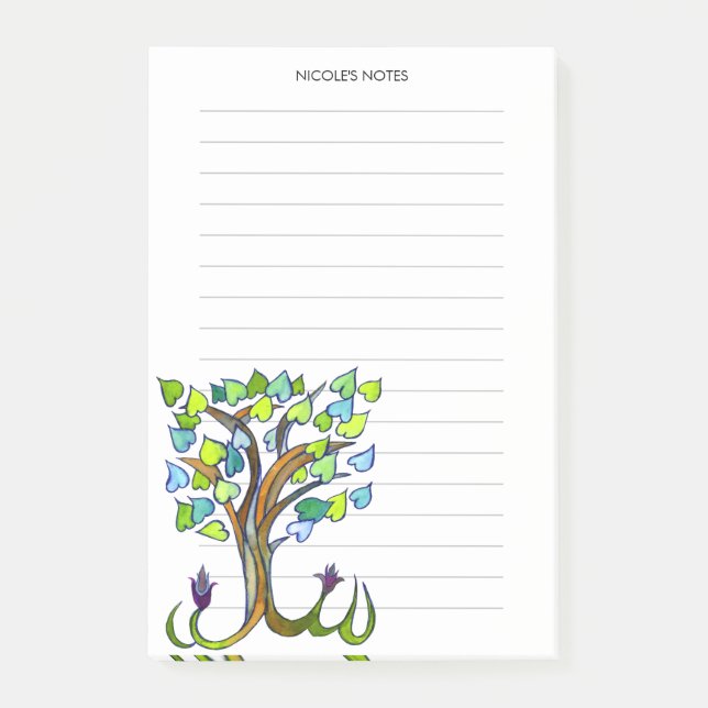 CUSTOM Love Tree Notes Grocery Shopping List (Front)