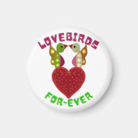 Custom Lovebirds Heart Gift Classic Playing Cards
