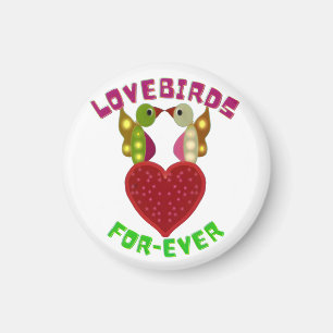 Custom Lovebirds Heart Gift Classic Playing Cards Magnet