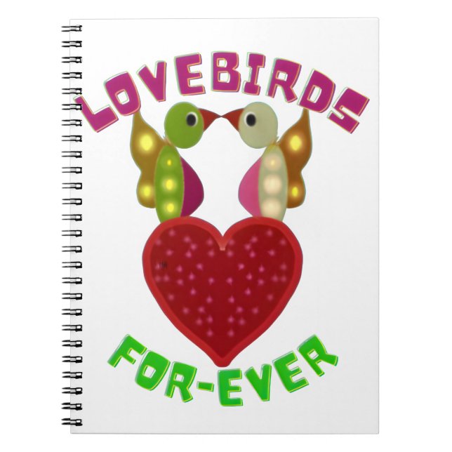 Custom Lovebirds Heart Gift Classic Playing Cards Notebook (Front)