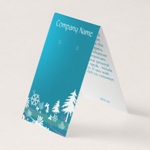 Custom Lovely Holiday Tented Earring Display Cards