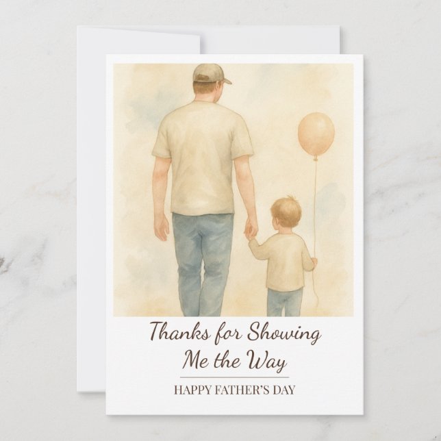 Custom Loving Father and Child – Father’s Day Gift Invitation (Front)