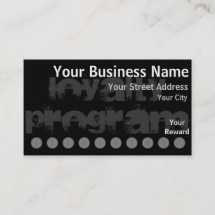 Custom Loyalty Punch Card