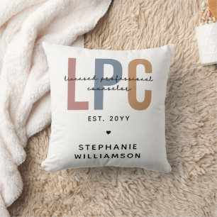 Custom LPC Licensed Professional Counsellor Cushion