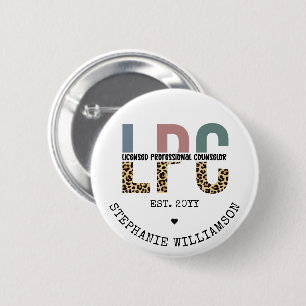 Custom LPC Licensed Professional Counsellor Gift 6 Cm Round Badge