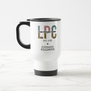 Custom LPC Licensed Professional Counsellor Gift Travel Mug
