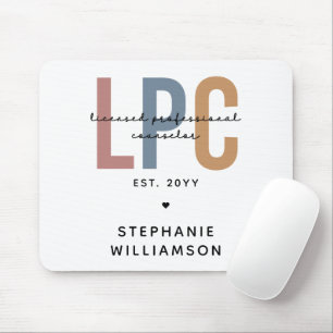 Custom LPC Licensed Professional Counsellor Mouse Mat