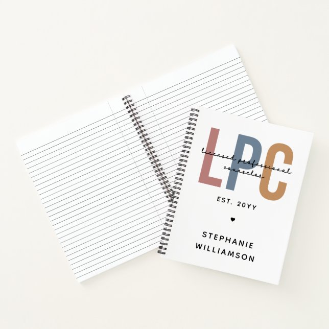 Custom LPC Licensed Professional Counsellor Notebook (Inside)