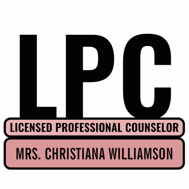 Custom LPC Licensed Professional Counsellor Standing Photo Sculpture (Front)