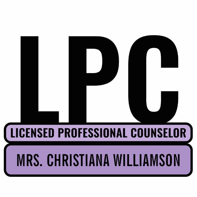 Custom LPC Licensed Professional Counsellor Standing Photo Sculpture (Front)