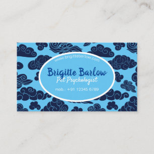 Custom lucky Auspicious Clouds Business Card