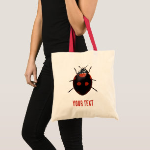Custom Lucky Ladybug Tote Bag