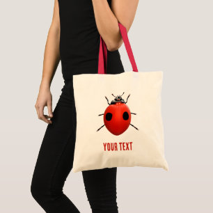 Custom Lucky Ladybug Tote Bag