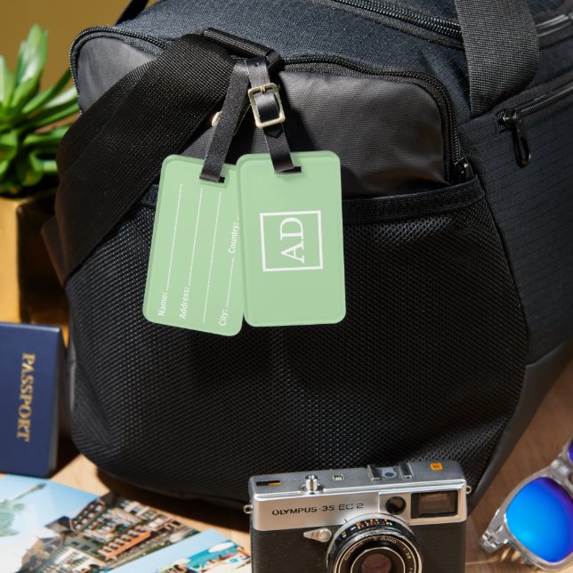 Custom Luggage Tag for Travel (Front & Back)