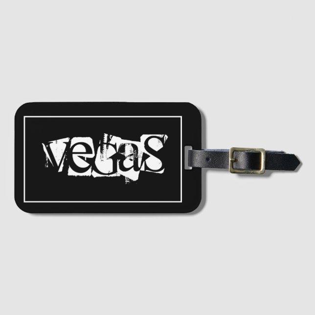 Custom Luggage Tag-Vegas Luggage Tag (Front Horizontal)