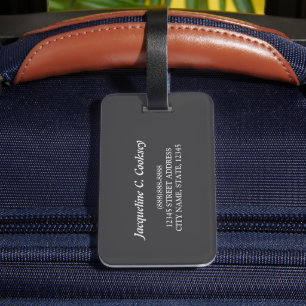 Custom Luggage Tag with Personalised