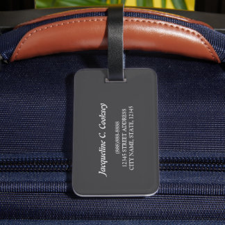 Custom Luggage Tag with Personalised
