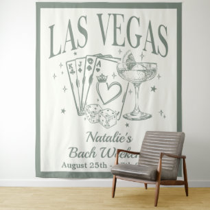 Custom Luxe Las Vegas Bachelorette Party Banner Tapestry