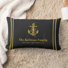 Custom Luxury Gold Charcoal Black Yacht Captain