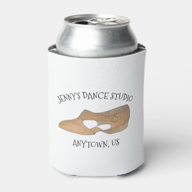 Custom Lyrical Shoe Dance Studio Souvenir Swag Can Cooler (Can Front)