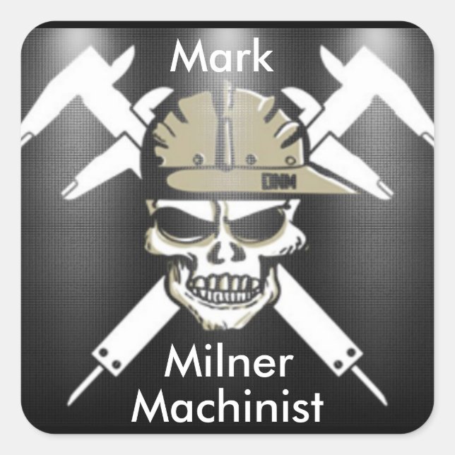 Custom Machinist Sticker (Front)
