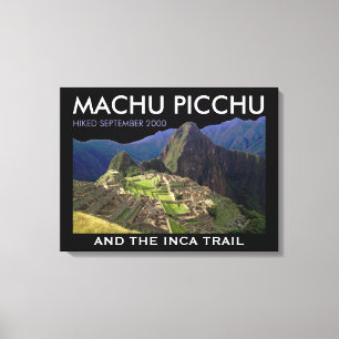 Custom Machu Picchu, Inca Trail Commemorative Canvas Print