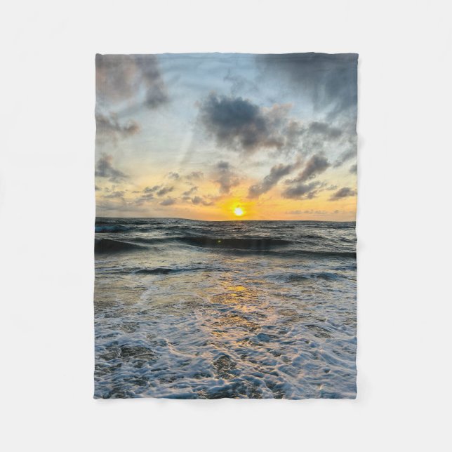 Custom Made /Add Photo and Text Fleece Blanket (Front)