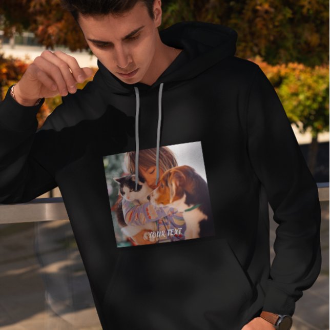 Custom Made - Add Photo and Text Hoodie (Creator Uploaded)
