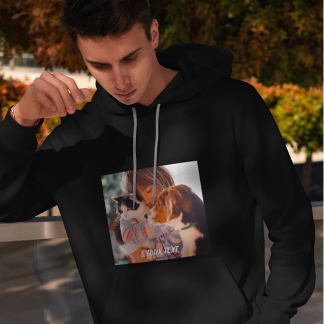 Custom Made - Add Photo and Text T-Shirt Hoodie (Creator Uploaded)