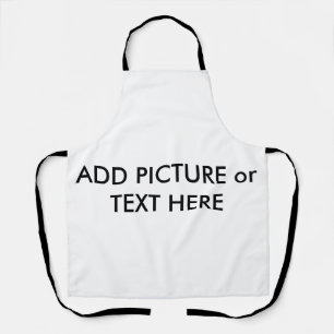 Custom made apron Picture & Text 